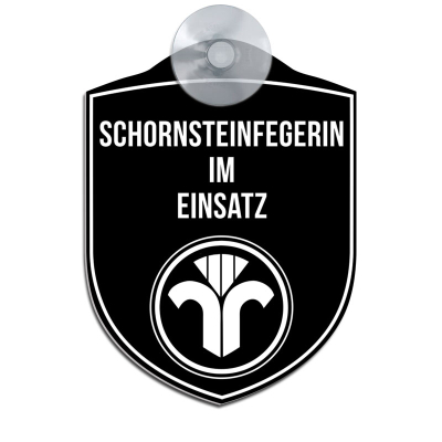 Schornsteinfegerin im Einsatz